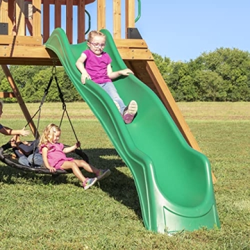 Backyard Discovery Endeavor Cedar Wood Swing Set Playset