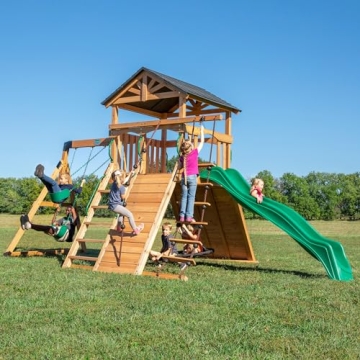 Backyard Discovery Endeavor Cedar Wood Swing Set Playset