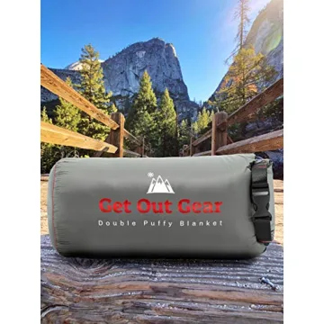 Get Out Gear Double Puffy Camping Blanket - Lightweight & Warm