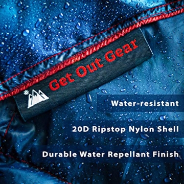 Get Out Gear Double Puffy Camping Blanket - Lightweight & Warm