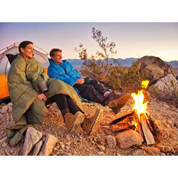 Get Out Gear Double Puffy Camping Blanket - Lightweight & Warm