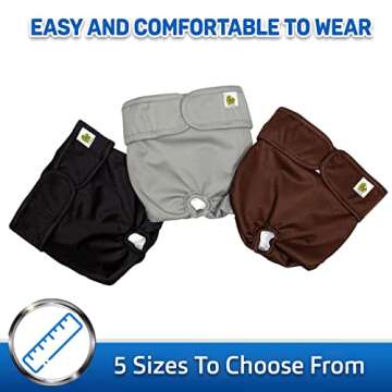 Pet Magasin Reusable Washable Dog Diapers for All Pets