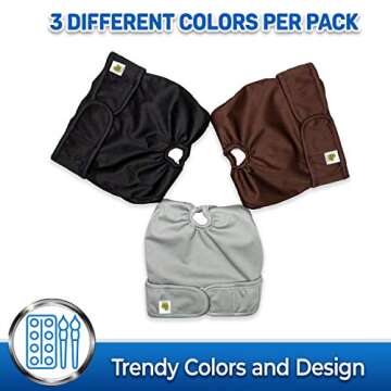 Pet Magasin Reusable Washable Dog Diapers for All Pets