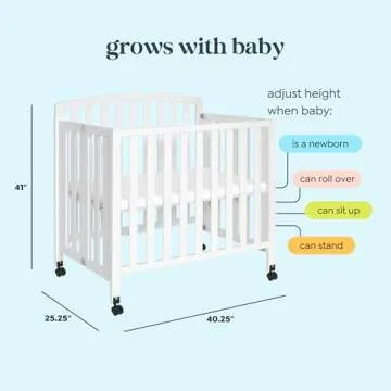 DaVinci Dylan Mini Crib: Safe 3-in-1 Convertible Design