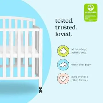 DaVinci Dylan Mini Crib: Safe 3-in-1 Convertible Design