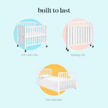 DaVinci Dylan Mini Crib: Safe 3-in-1 Convertible Design