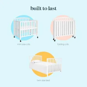 DaVinci Dylan Mini Crib: Safe 3-in-1 Convertible Design