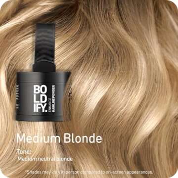 BOLDIFY Hairline Powder - Root Touch Up Hair Color for Gray Coverage - Bald Spot Concealing Hair Pow...