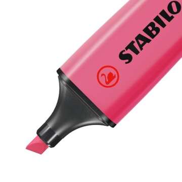 STABILO Highlighter BOSS ORIGINAL - ARTY - Deskset of 23 - Assorted Colors, Chisel Tip, Anti-Dry Out Technology, Office + School Supplies, Note Taking