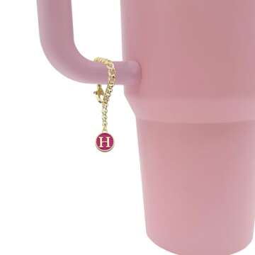 Tovly 6PCS Personalized Straw Covers for Stanley Tumblers