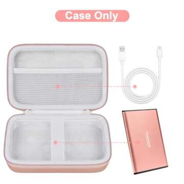 Canboc Hard Carrying Case for Maxone 250GB 320GB 500GB 1TB 2TB Ultra Slim Portable External Hard Dri...