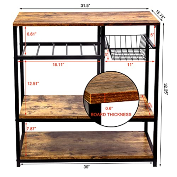 Versatile MM MODERN MUSE Vintage Baker's Rack