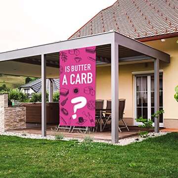 Is Butter A Carb? Happy Birthday Banner Background Hot Rose Pink Lip Theme Decor for Bridal Shower Wedding Night Out Hen Movie Bachelorette Party Girls Woman Birthday Party Decorations Supplies Kit