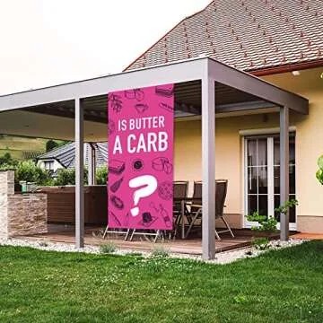 Is Butter A Carb? Happy Birthday Banner Background Hot Rose Pink Lip Theme Decor for Bridal Shower Wedding Night Out Hen Movie Bachelorette Party Girls Woman Birthday Party Decorations Supplies Kit