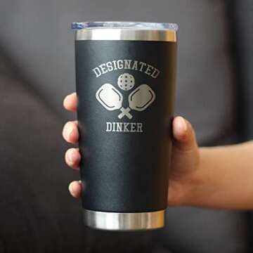 Designated Dinker Insulated Mug | Funny Pickleball Gift