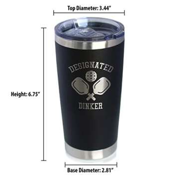 Designated Dinker Insulated Mug | Funny Pickleball Gift