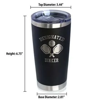 Designated Dinker Insulated Mug | Funny Pickleball Gift