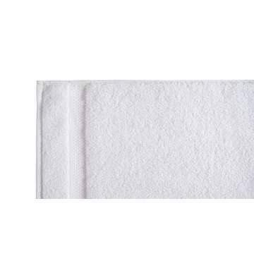 Amazon Basics 6 Pack Bath Towel Set, 54 x 27 inches, 600 GSM 100% Ring Spun Cotton, Lightweight and ...