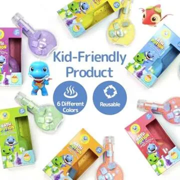 Kids Bath Bombs Potions, SWCANDY 6 Pack Easter Basket Stuffers School Bubble Bath Toys Tub Kid Colorful Fizzy Fun, Cool Foam Kit Color Scientific Magical Nontoxic Fizzes Eruption Girls Toddler