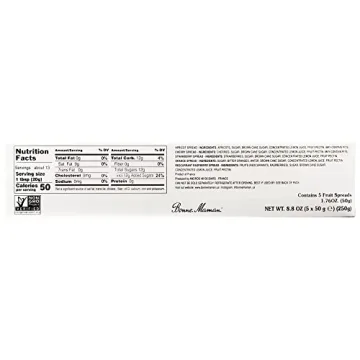 Bonne Maman Preserves Sampler Variety Pack (Apricot, Cherry, Orange, Red Currant, Strawberry), 1.76 Ounce Jars (Pack of 5)