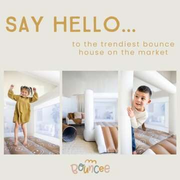 Bouncee Ultimate Bounce House with Slide | Indoor & Outdoor, Durable and Compact Fun for Kids 3-6