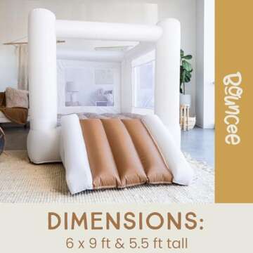 Bouncee Ultimate Bounce House with Slide | Indoor & Outdoor, Durable and Compact Fun for Kids 3-6