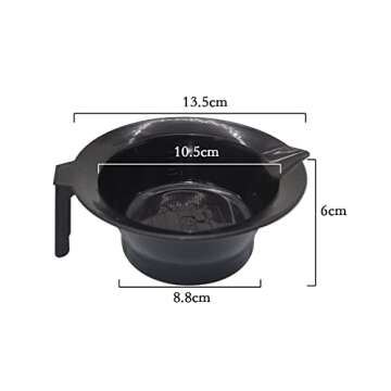 Soft 'N Style Applicator Bowl for Keratin & Color Treatments, Black