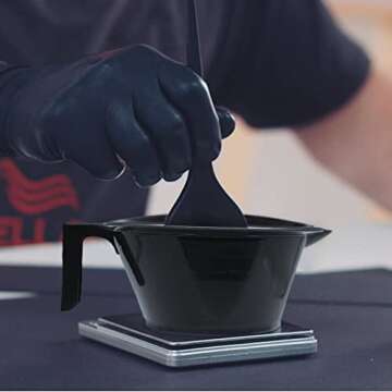 Soft 'N Style Applicator Bowl for Keratin & Color Treatments, Black