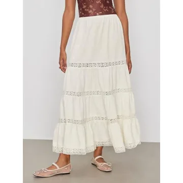 CIDER Santorini Maxi Skirt: Bohemian Style for Summer