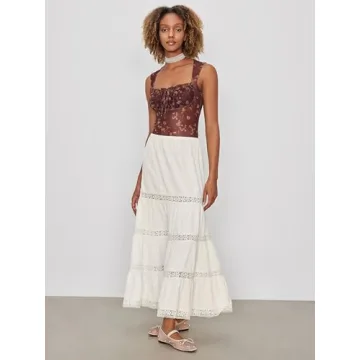 CIDER Santorini Maxi Skirt: Bohemian Style for Summer