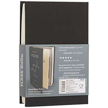 Stylish Kikkerland Chemistry 101 Flask Book for Discreet Drinking