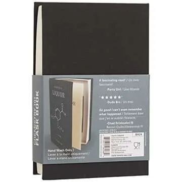 Stylish Kikkerland Chemistry 101 Flask Book for Discreet Drinking