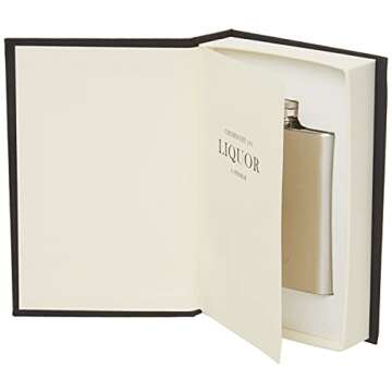 Stylish Kikkerland Chemistry 101 Flask Book for Discreet Drinking