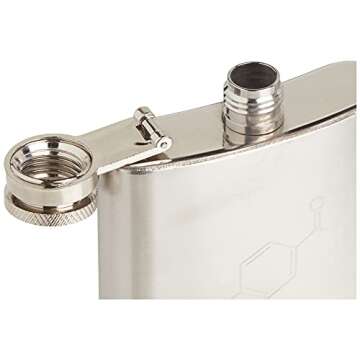 Stylish Kikkerland Chemistry 101 Flask Book for Discreet Drinking