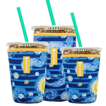 Stylish and Functional Neoprene Cup Sleeve for Hot and Cold Drinks, 16-32 oz