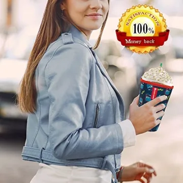 Reusable Neoprene Cup Sleeves for Iced Coffee and Beverages