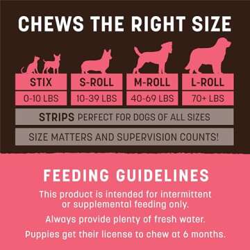 Earth Animal No Hide Stix Salmon Flavored Natural Rawhide Free Dog Chews Long Lasting Chew Sticks | Treats for Small Dogs and Cats | Great for Aggressive Chewers (3 Pack)