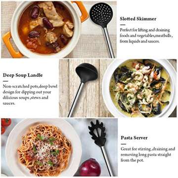 AILUKI 21 Piece Kitchen Utensil Set: Stylish Silicone Tools