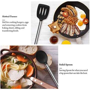 AILUKI 21 Piece Kitchen Utensil Set: Stylish Silicone Tools