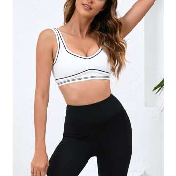 Sweetheart Padded Sports Bra for Active Women