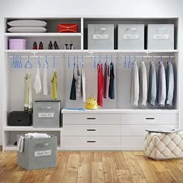 NEATERIZE Cube Storage Baskets for Organizing 6 Set Heavy-Duty