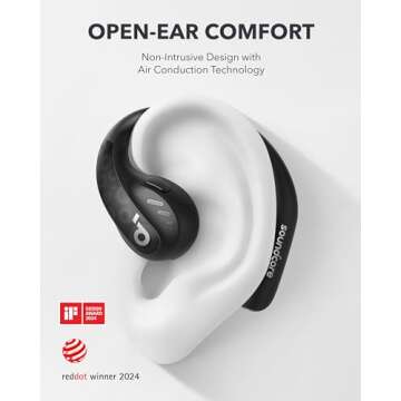 Soundcore by Anker AeroFit Pro Open-Ear Headphones, Ultra Comfort, Secure Fit, Ergonomic Design, Ric...