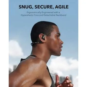 Soundcore by Anker AeroFit Pro Open-Ear Headphones, Ultra Comfort, Secure Fit, Ergonomic Design, Rich Sound with LDAC, Bluetooth 5.3, IP55 Water-Resistant, 46H Playtime, App Control, Wireless Earbuds