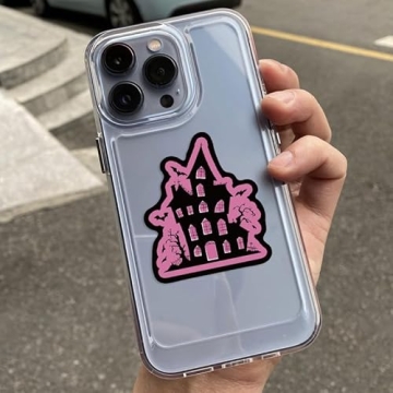 50-Piece Pink Goth Witch Stickers for Creative Souls