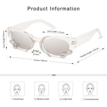 Appassal Trendy Snake Sunglasses for All Occasions