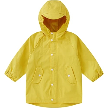 Pureborn Kids Waterproof Rain Jacket for Toddlers 2-3 Years