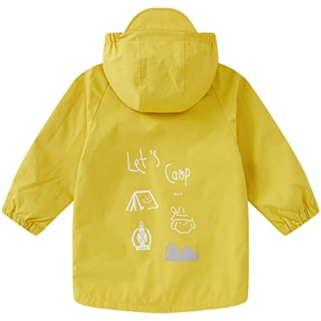 Pureborn Kids Waterproof Rain Jacket for Toddlers 2-3 Years