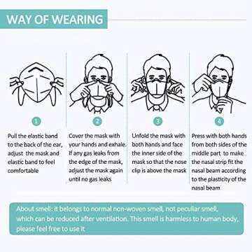 [1 Pack]Facial Protection Filtration>Anti-fog, Dust-proof Adjustable Headgear Full Face Protection Masks