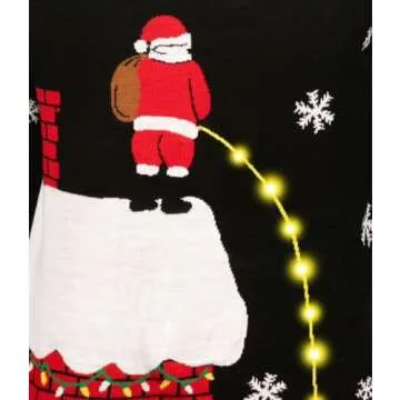 Tipsy Elves Christmas Sweaters with LED Lights for Men