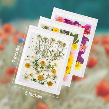 YRYM HT Dried Flowers-116 PCS Natural Dried Flower Herbs Kit for Bath, Soap Making, Candle Making and Resin Jewelry Making Art Floral Decors